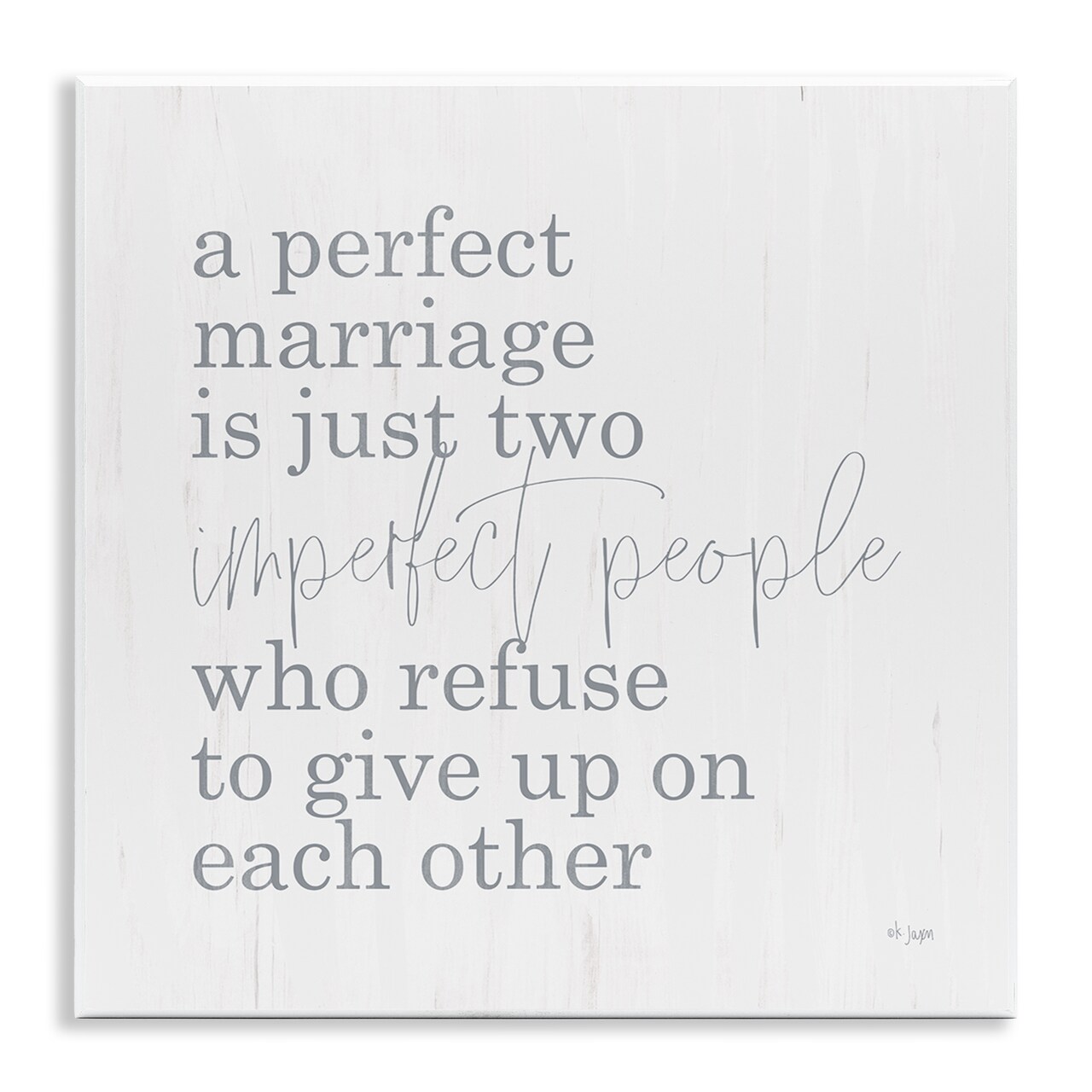 Stupell Industries Perfect Marriage Refuse to Give Up Wall Plaque, design by Jaxn Blvd.